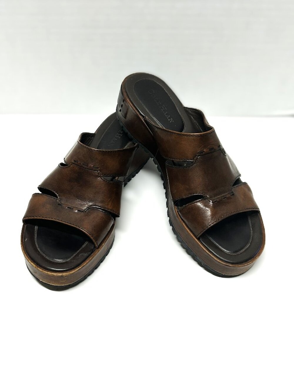 Cole Haan brown leather sandals sz 8.5